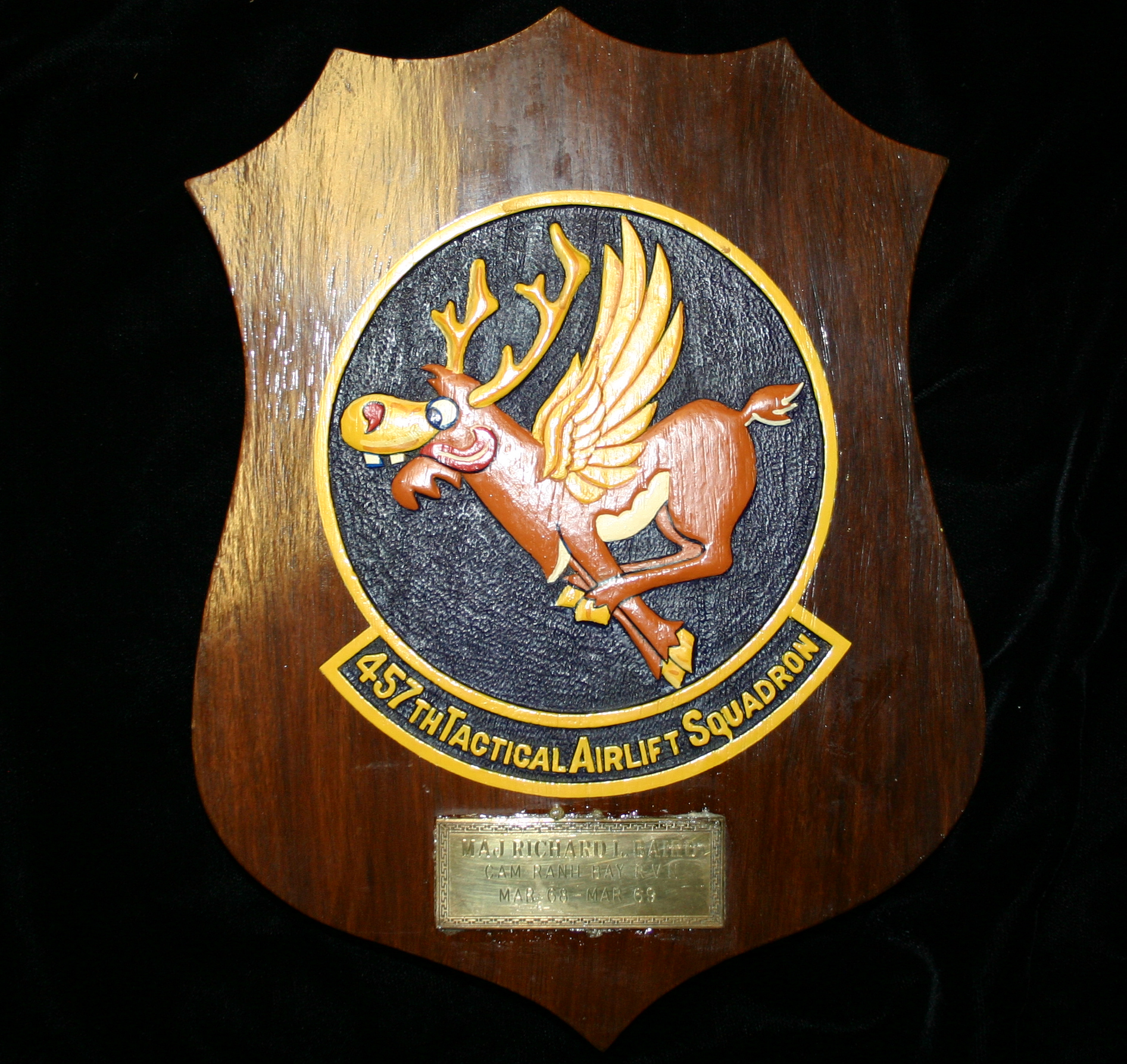 Plaque of the 457th Tactical Airlift Squadron 